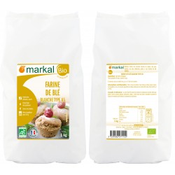Farine de blé BIO T65, 5kg, vrac BIO, Markal