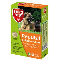 Répulsif extérieur en granulés chat/chiens Protecta - 240 g : Répulsifs et  anti-nuisibles PROTECTA jardin - botanic®