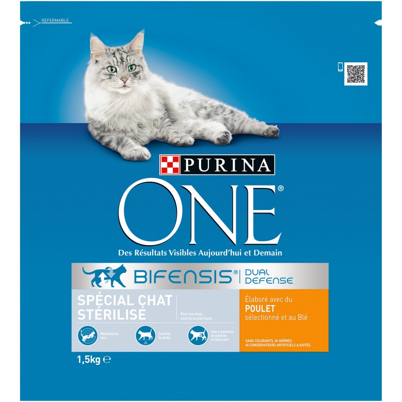 Promo Purina one croquettes spécial chat stérilisé chez Colruyt