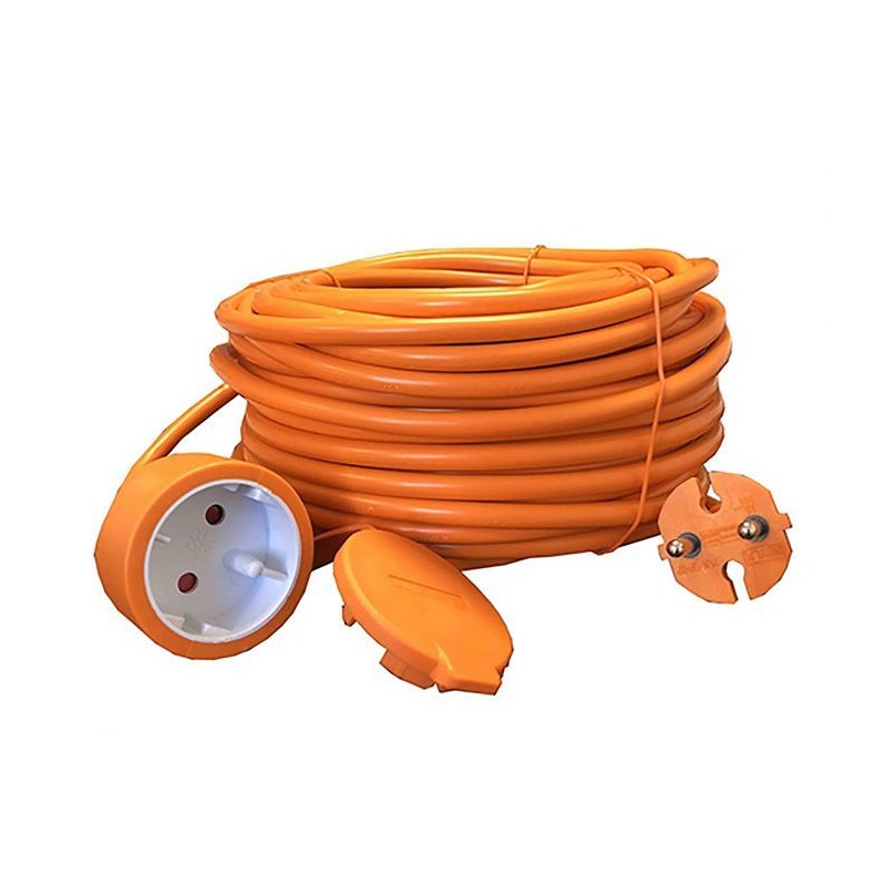 Rallonge électrique 50m H05VV-F 2X1,5 orange