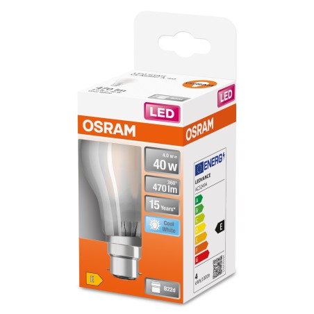 Ampoule LED - B22 - 4 W - Standard à filament sur