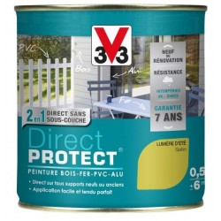 V33 peinture rénovation multi-support satin 2l gris lune