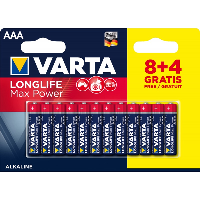 Varta Longlife Power AAA 4 piles