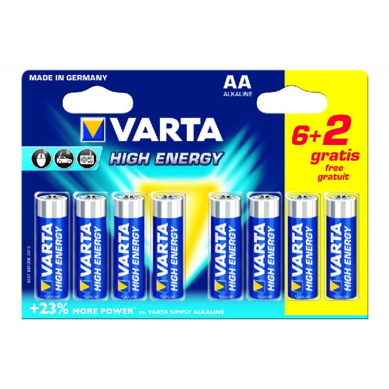 Varta - PILE LR6 HIGH ENERGY VARTA - Piles rechargeables - Rue du