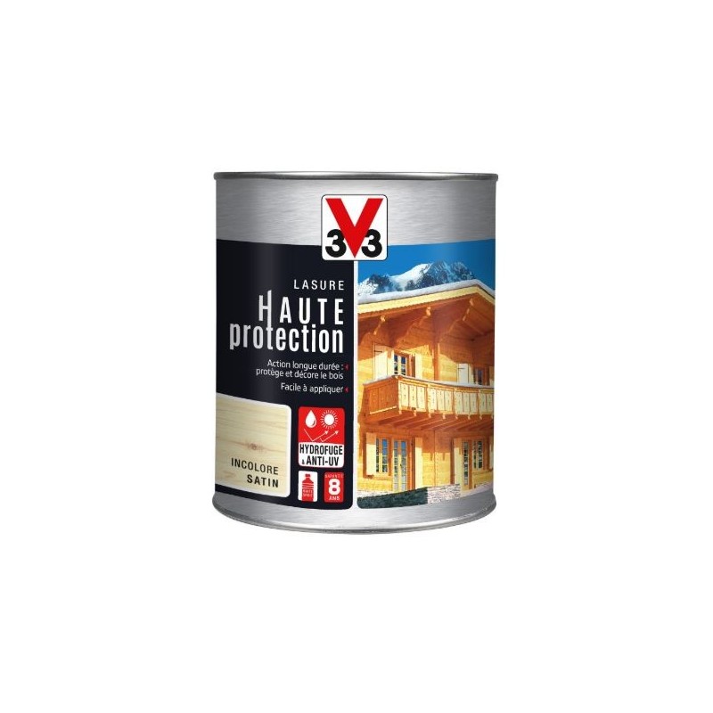 LASURE HAUTE PROTECTION BOIS INCOLORE 1L V33