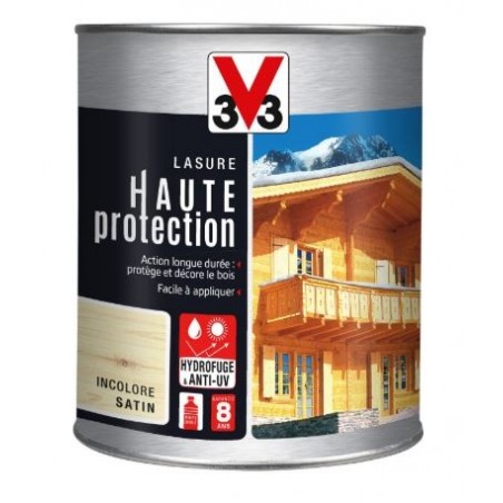 LASURE HAUTE PROTECTION BOIS INCOLORE 1L V33