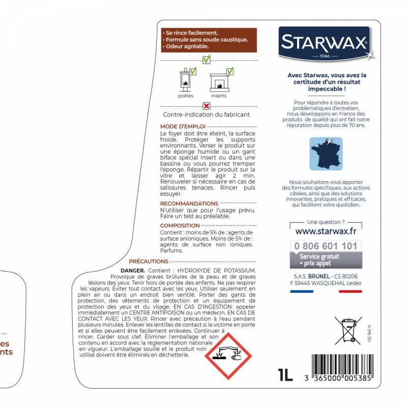 Nettoyant spécial vitres Starwax : Très facile à utiliser et le